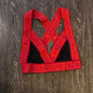 Black & Red Pretty Little Thing workout set